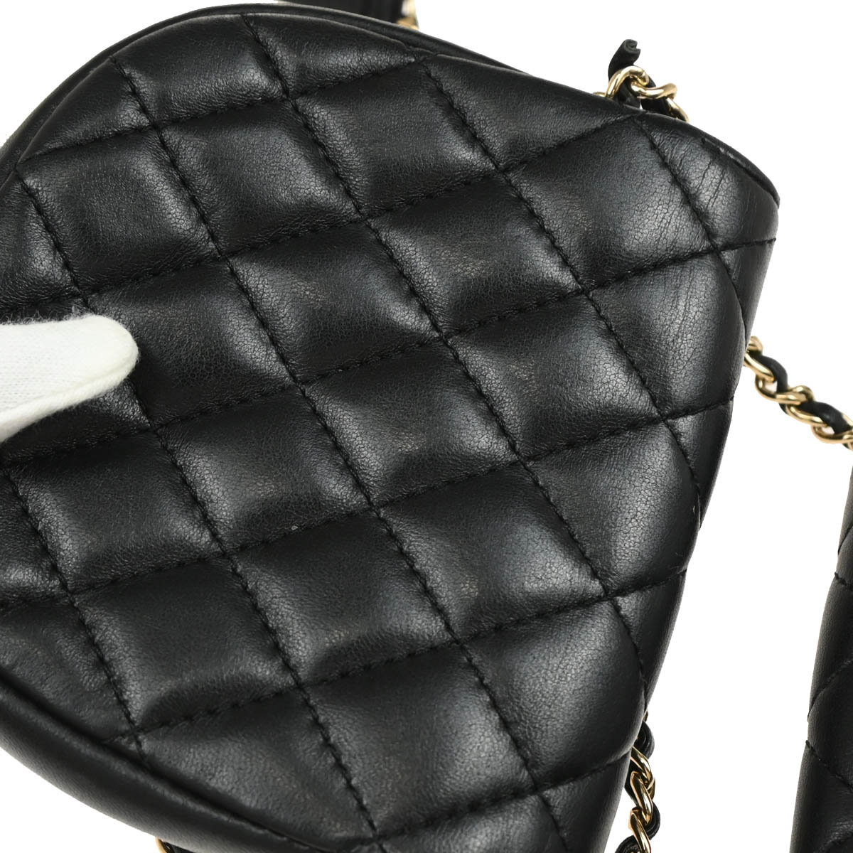 Chanel 2019 Black Lambskin Double Shoulder Bag