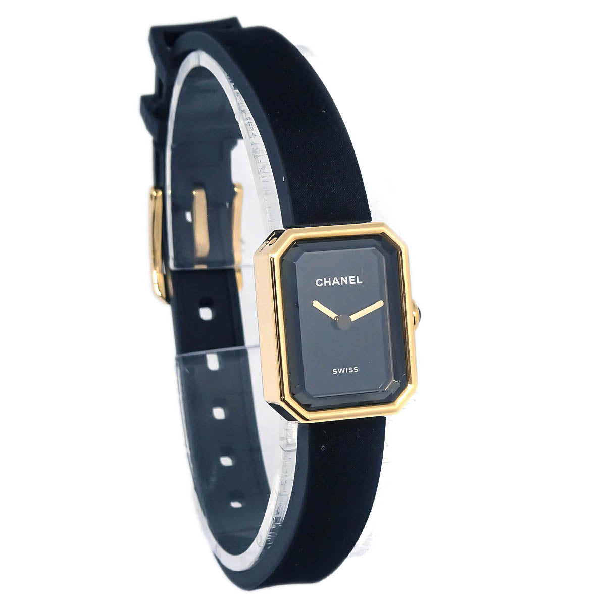 Chanel Premiere H6125 Quartz Watch Black 18KYG
