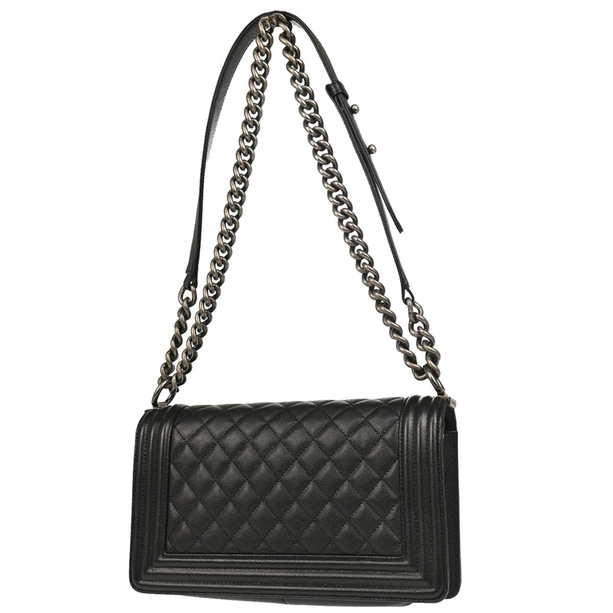 Boy Chanel 2019 Black Caviar Medium Shoulder Bag