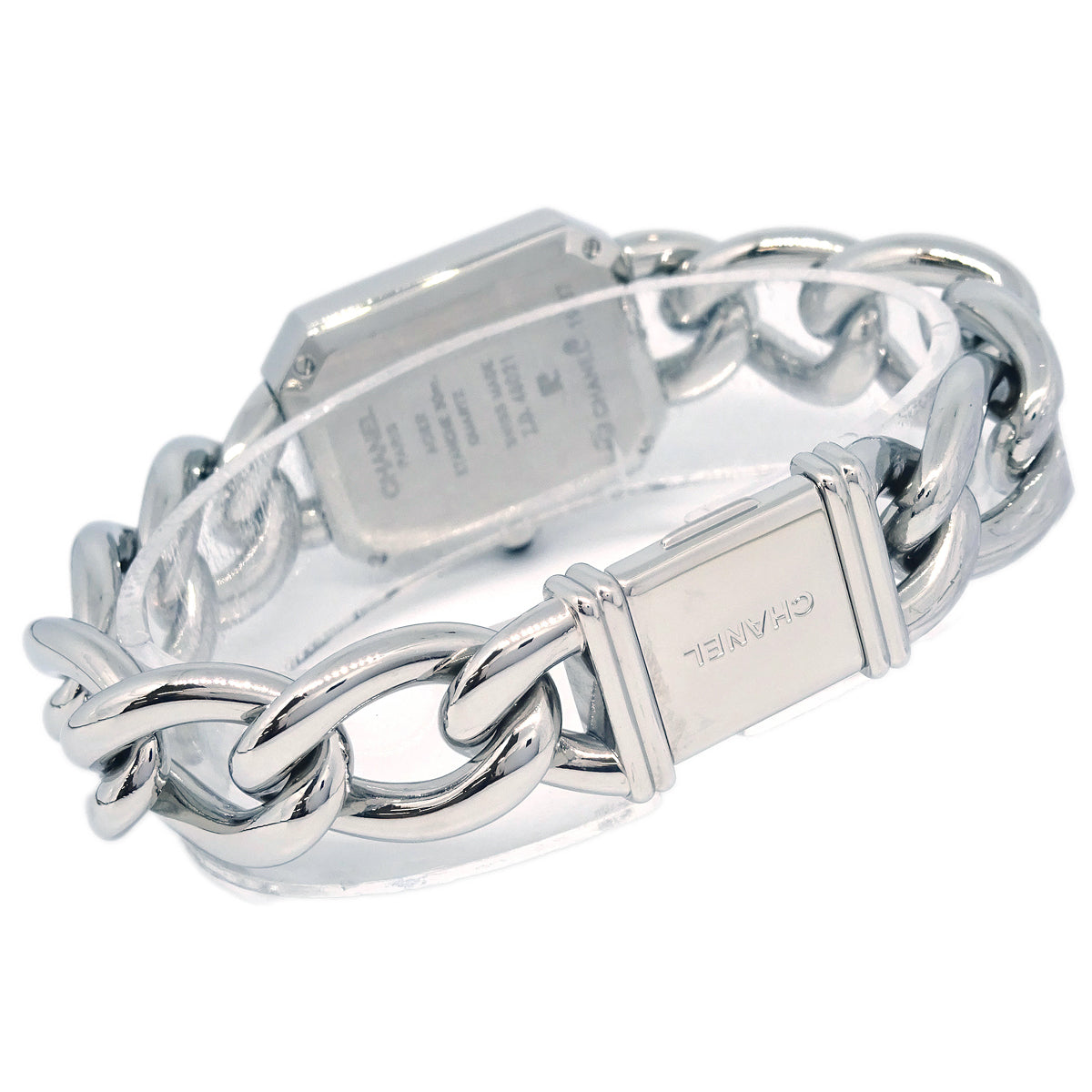 Chanel Premiere H1064 Quartz Watch Silver SS Shell #M