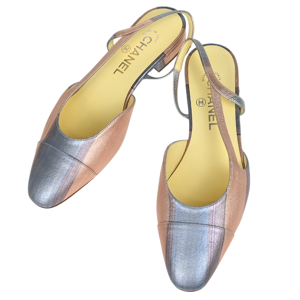 Chanel * Pink Leather Shoes Sandals #37