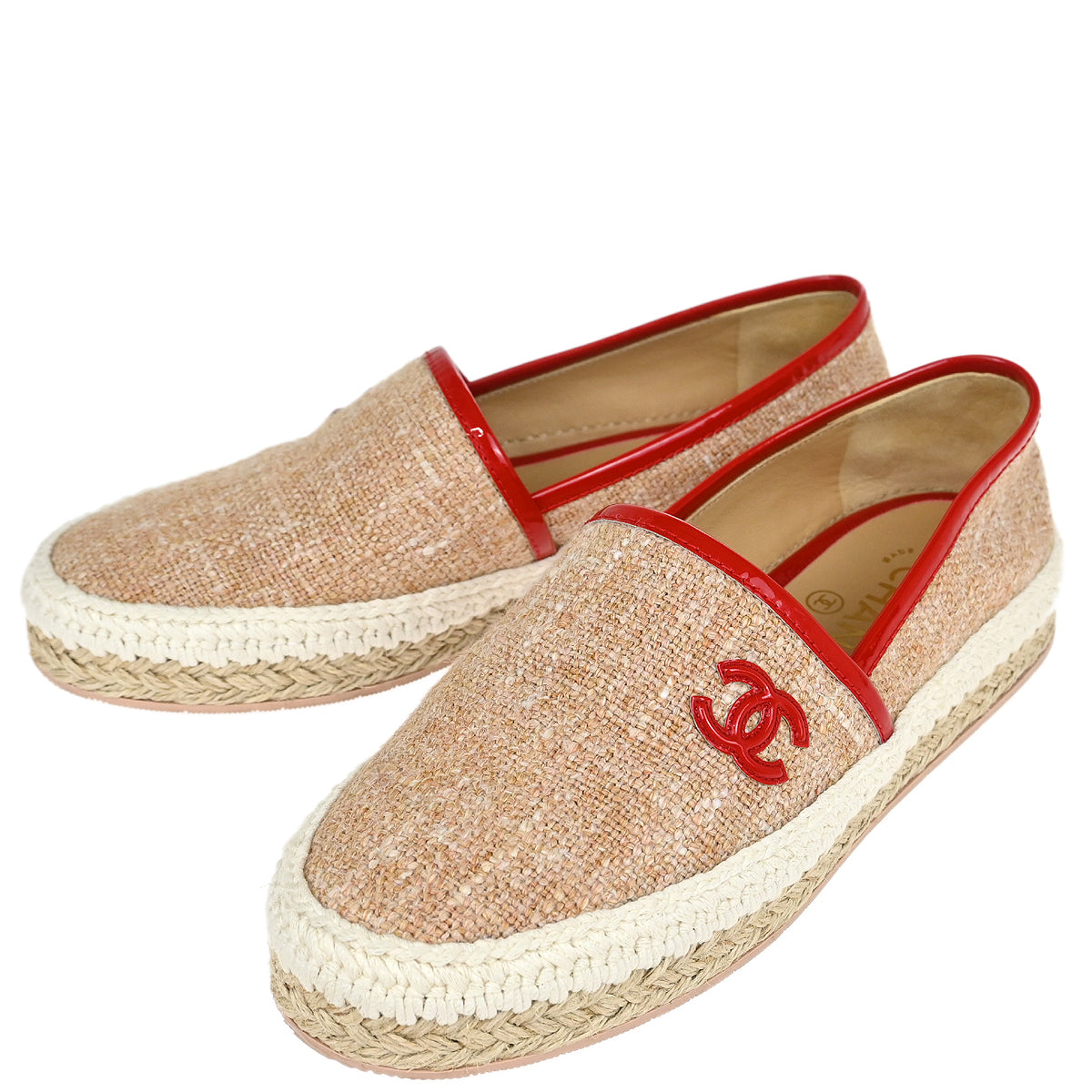 Chanel * Beige Straw Shoes