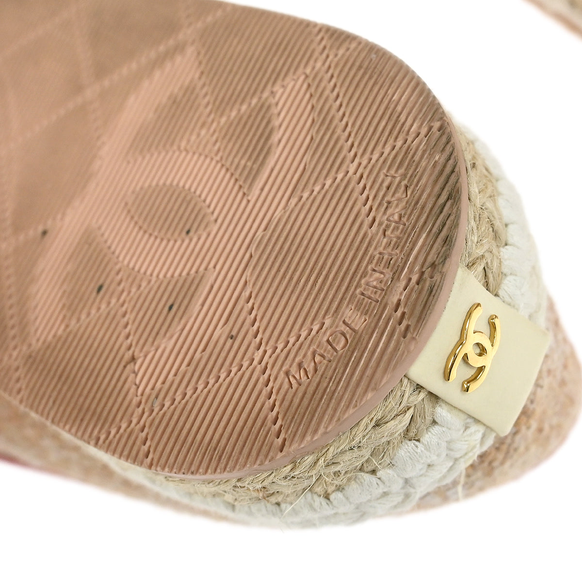 Chanel * Beige Straw Shoes
