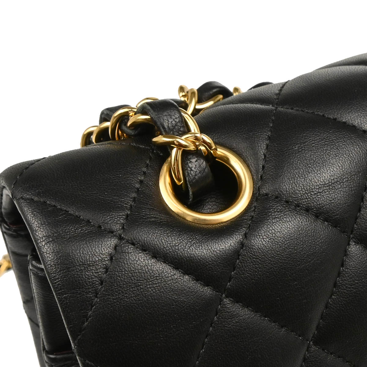 Chanel 2018 Black Lambskin Medium Classic Double Flap Shoulder Bag