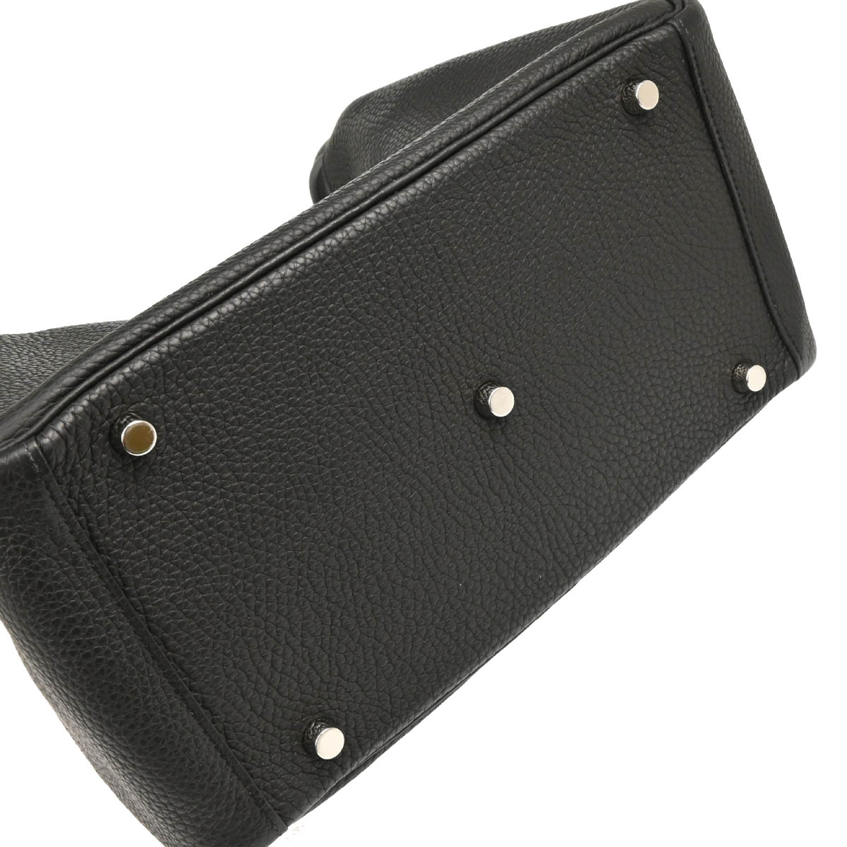 Hermes 2017 Black Taurillon Clemence Lindy 30 Shoulder Bag