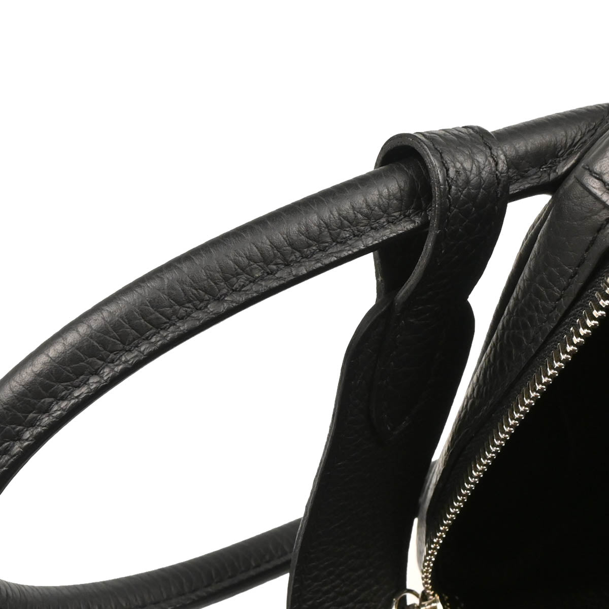 Hermes 2017 Black Taurillon Clemence Lindy 30 Shoulder Bag
