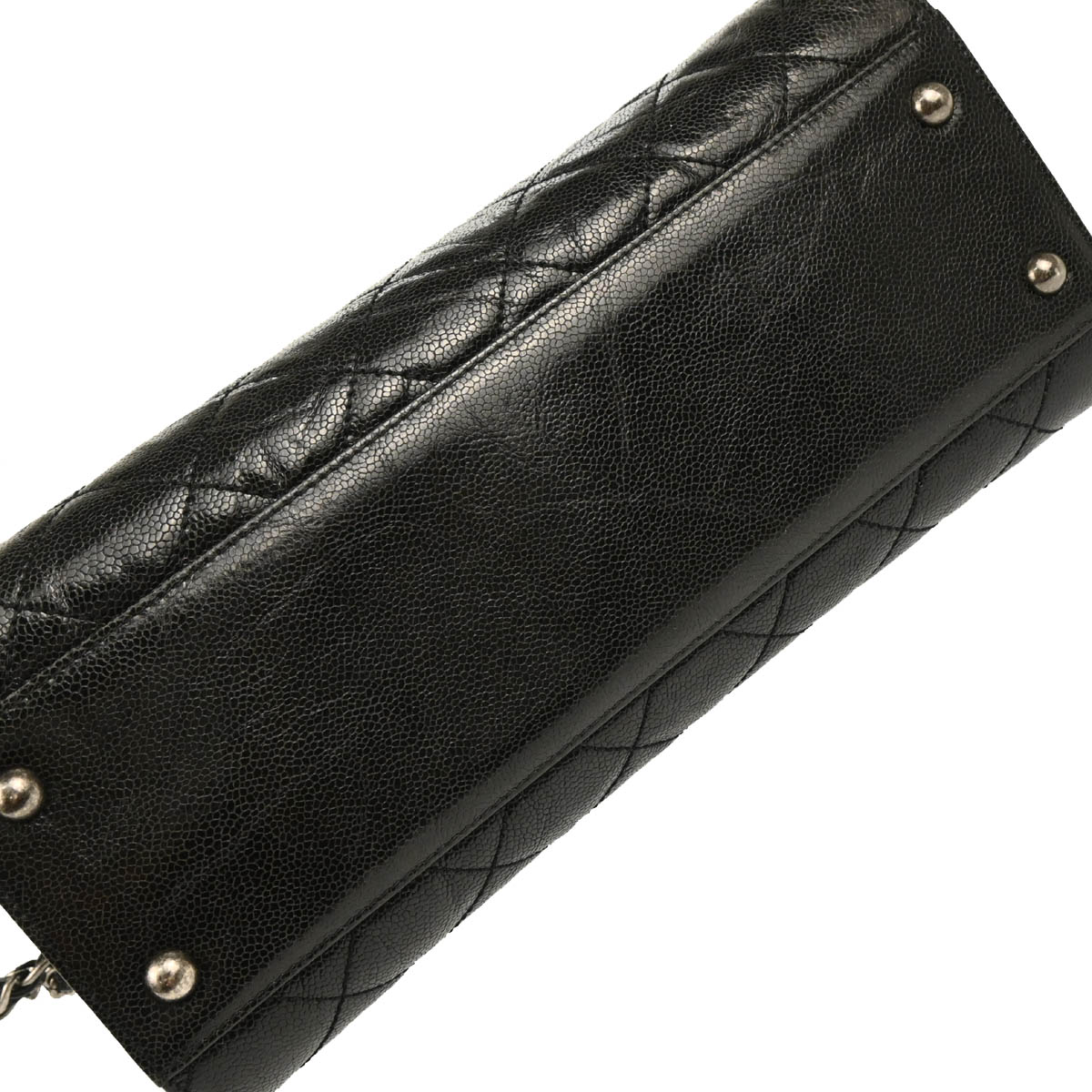 Chanel 2013-2014 Black Calfskin CC Crave Tote 2way Shoulder Handbag