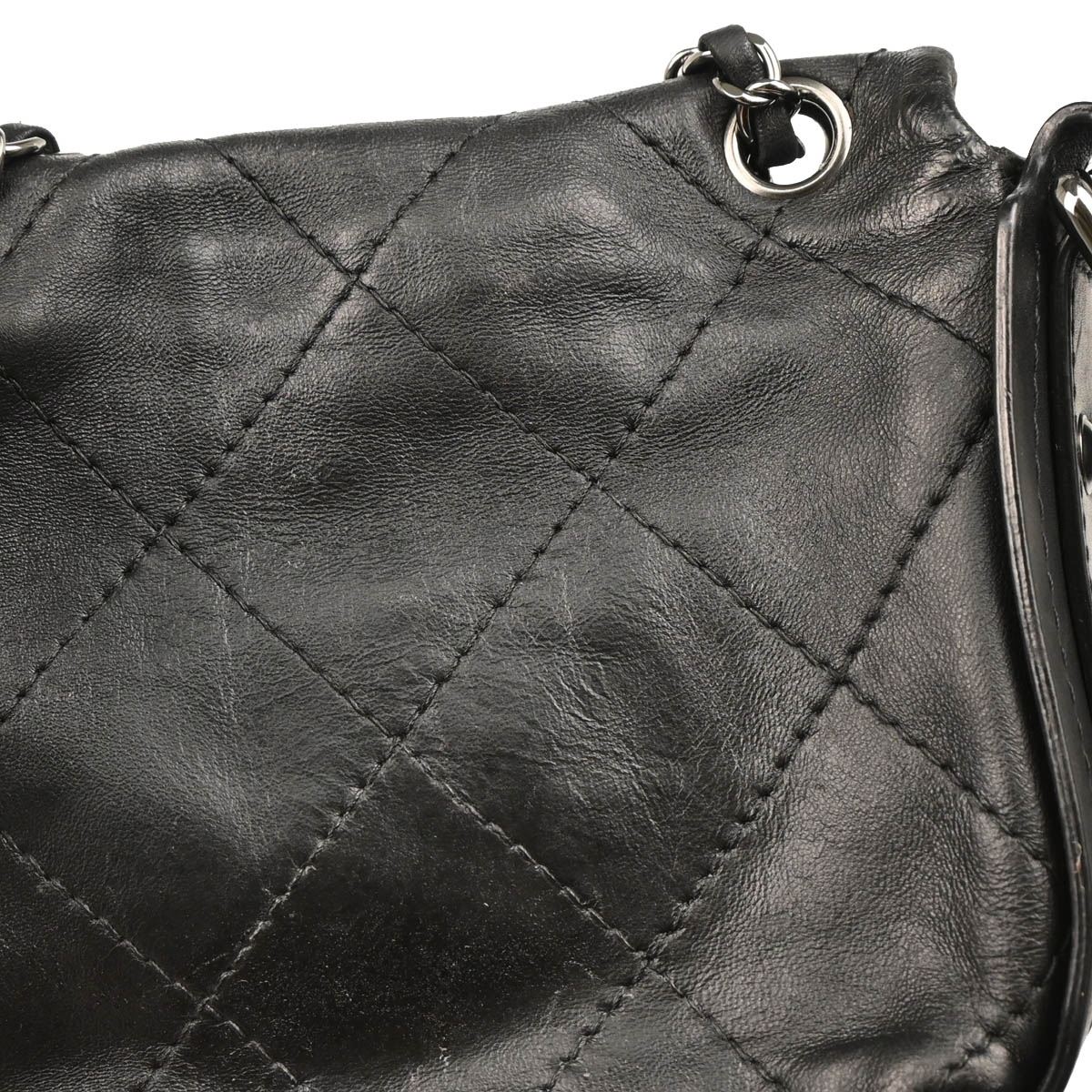 Chanel 2011 Black Calfskin 2way Shoulder Handbag