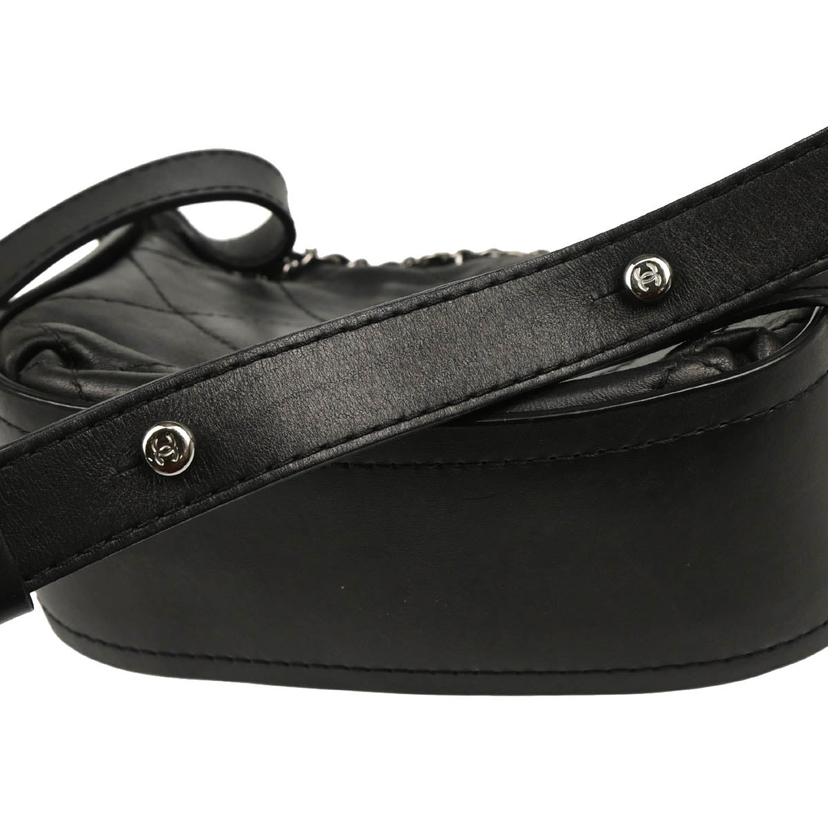 Chanel 2011 Black Calfskin 2way Shoulder Handbag