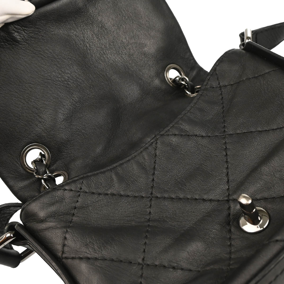 Chanel 2011 Black Calfskin 2way Shoulder Handbag