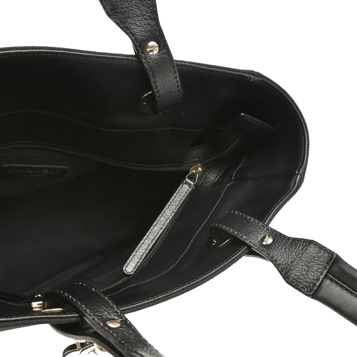 Chanel 2012-2013 Black Canvas Paris-Biarritz Tote PM Handbag
