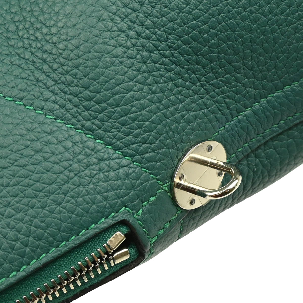 Hermes 2013 Malachite Taurillon Clemence Bolide 31 2way Shoulder Handbag
