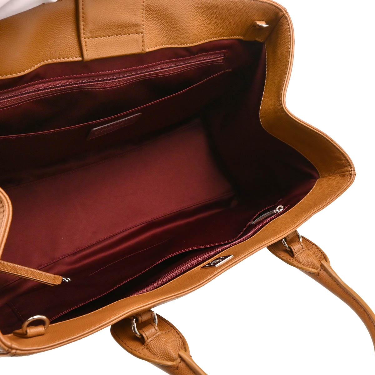 Chanel 2015-2016 Brown Caviar Executive Cerf Tote Bag 2way