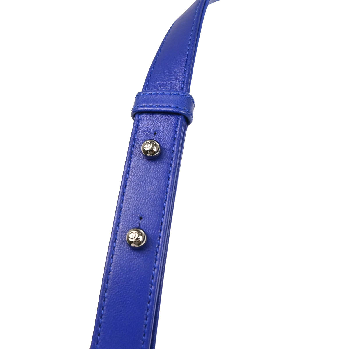Boy Chanel 2017-2018 Blue Lambskin Chevron Small Chain Shoulder Bag