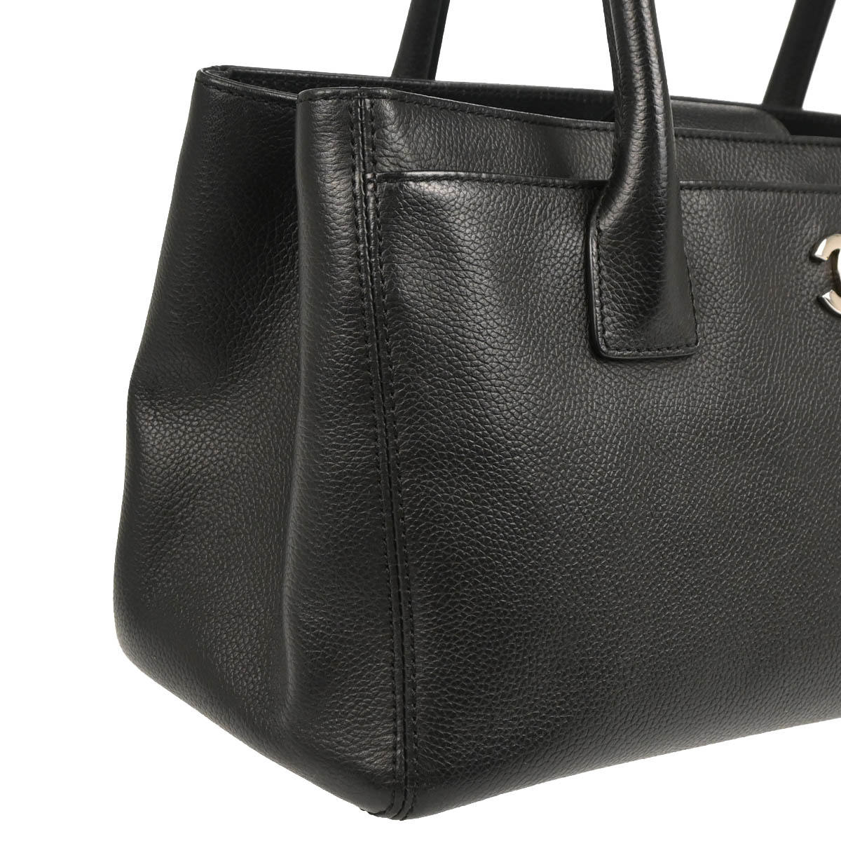 Chanel 2012-2013 Black Deerskin Executive Cerf Tote Bag