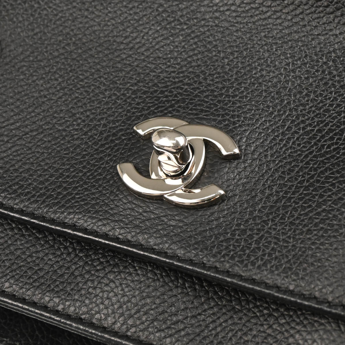 Chanel 2012-2013 Black Deerskin Executive Cerf Tote Bag
