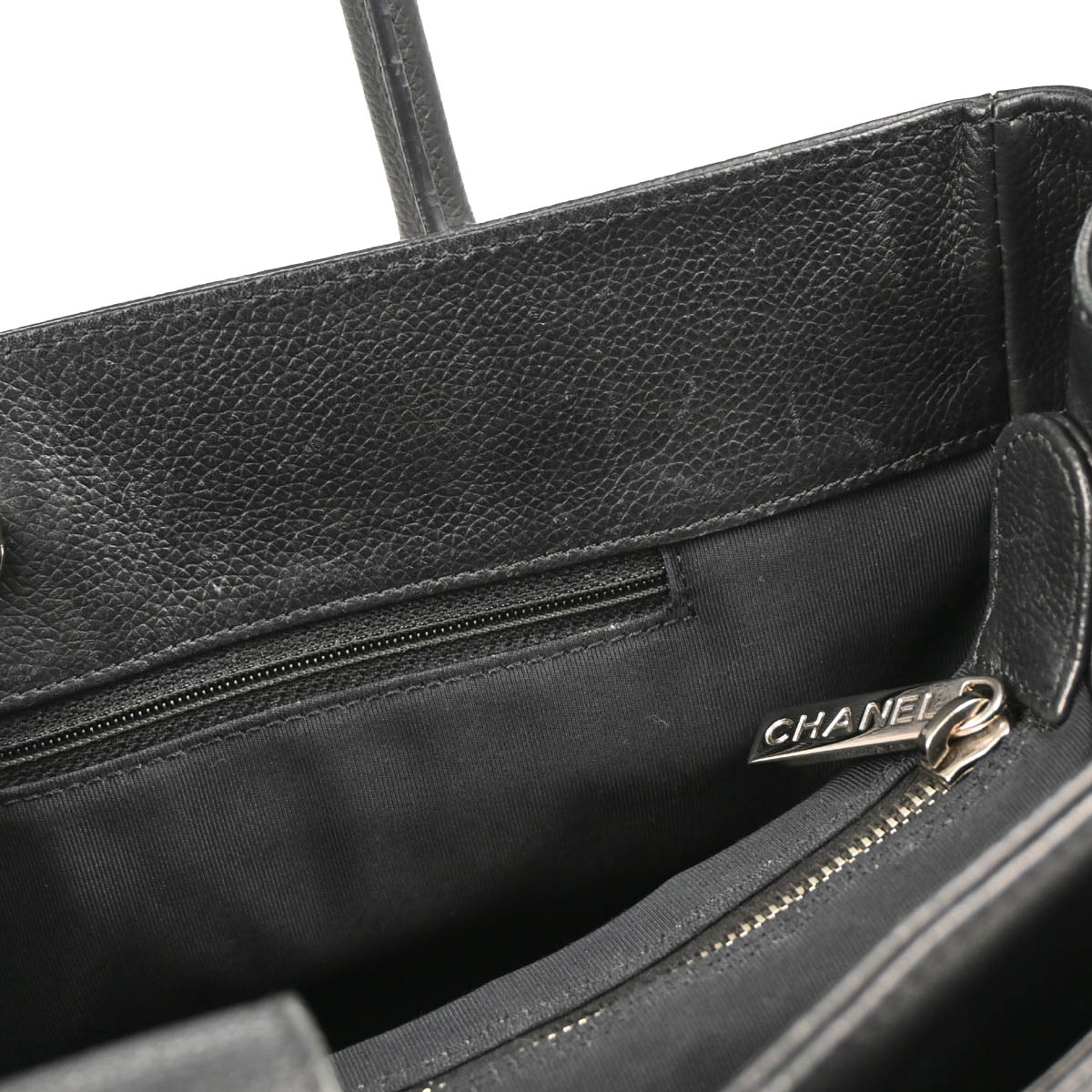 Chanel 2012-2013 Black Deerskin Executive Cerf Tote Bag
