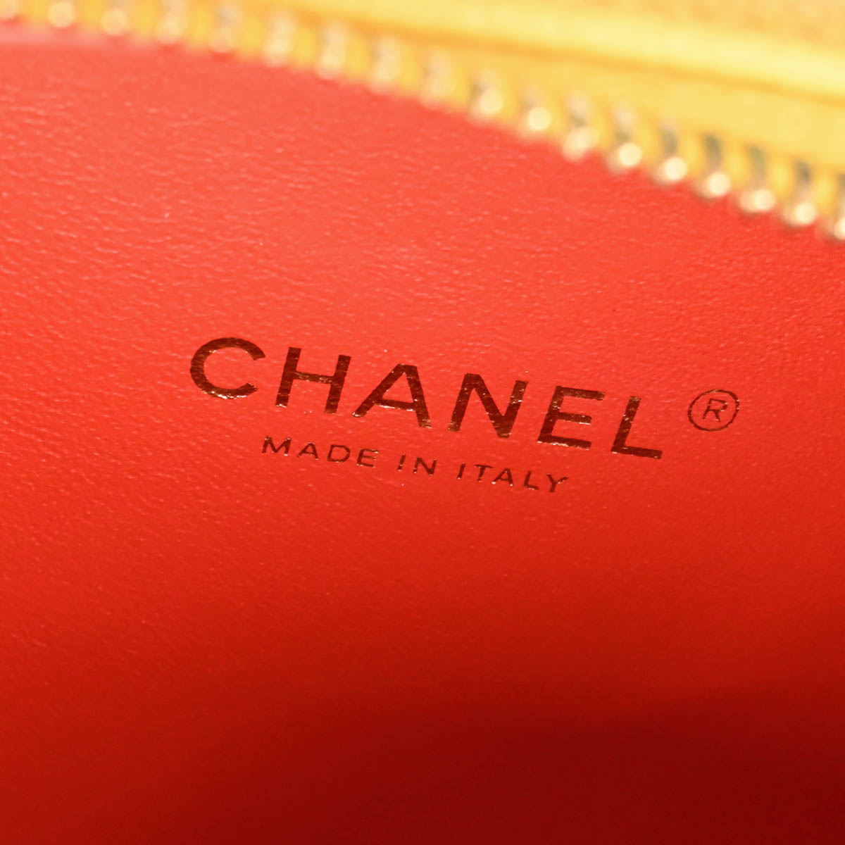 Chanel 2019 Yellow Caviar Filigree 2way Shoulder Vanity Handbag