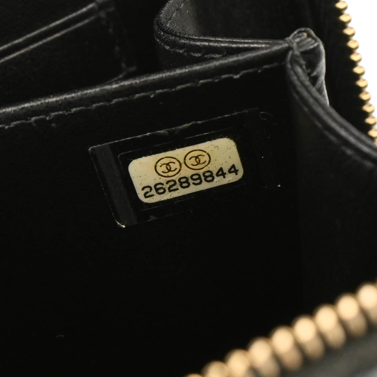 Chanel 2018-2019 Black Caviar Filigree Vanity Shoulder Bag