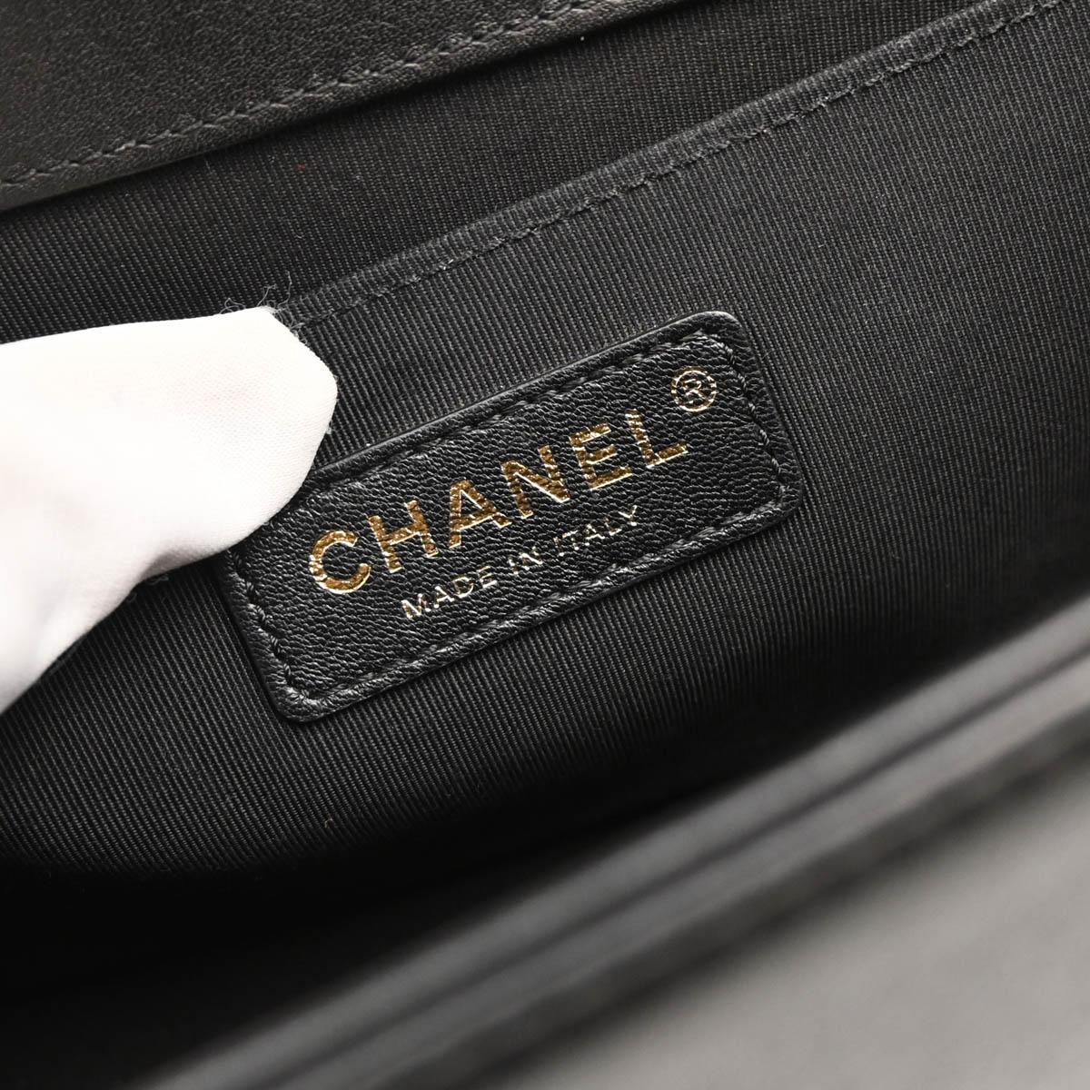 Boy Chanel 2017 Black Gold Lambskin Medium Shoulder Bag