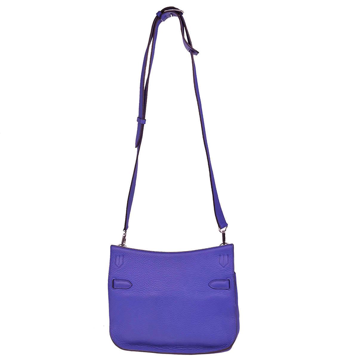 Hermes 2012 Blue Electric Taurillon Clemence Jypsiere 28 Shoulder Bag
