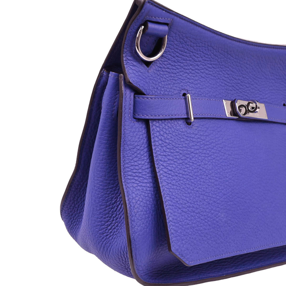 Hermes 2012 Blue Electric Taurillon Clemence Jypsiere 28 Shoulder Bag