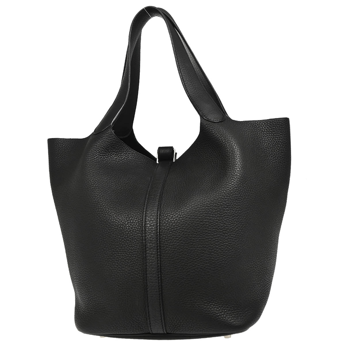 Hermes 2019 Black Taurillon Clemence Picotin Lock 26 GM Handbag