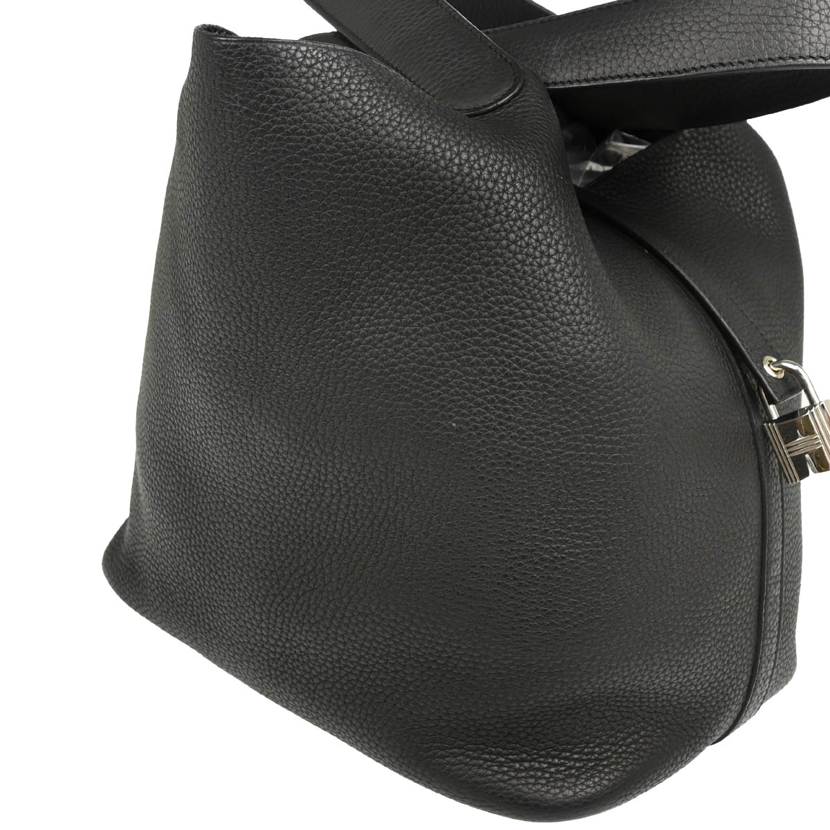 Hermes 2019 Black Taurillon Clemence Picotin Lock 26 GM Handbag