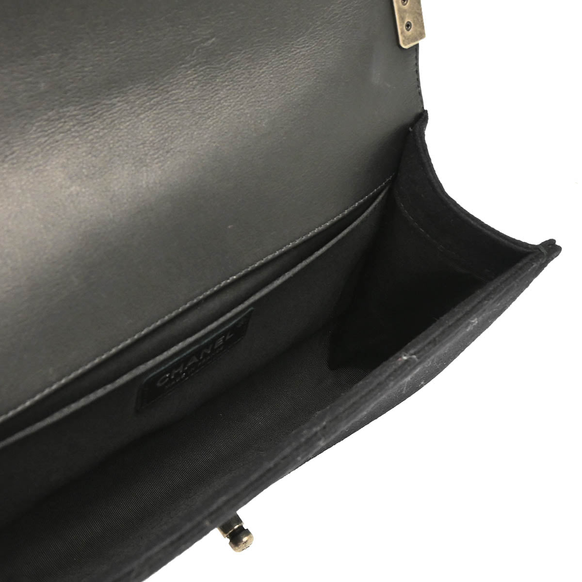 Boy Chanel 2018-2019 Black Cotton Medium Shoulder Bag