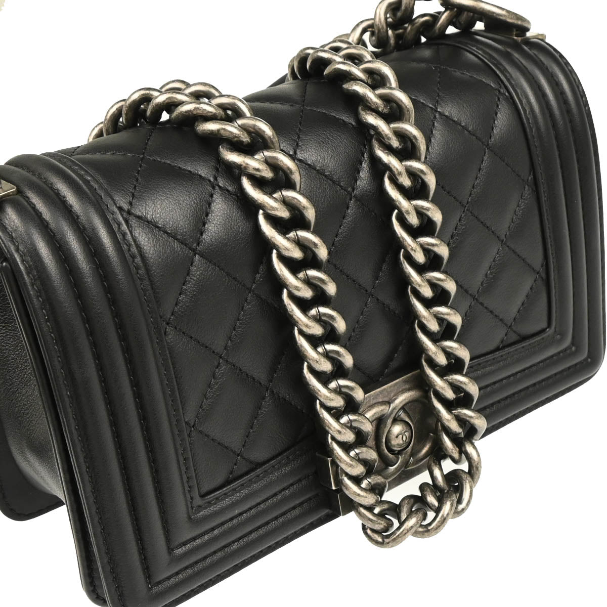 Boy 2018-2019 Chanel Black Lambskin Small Chain Shoulder Bag