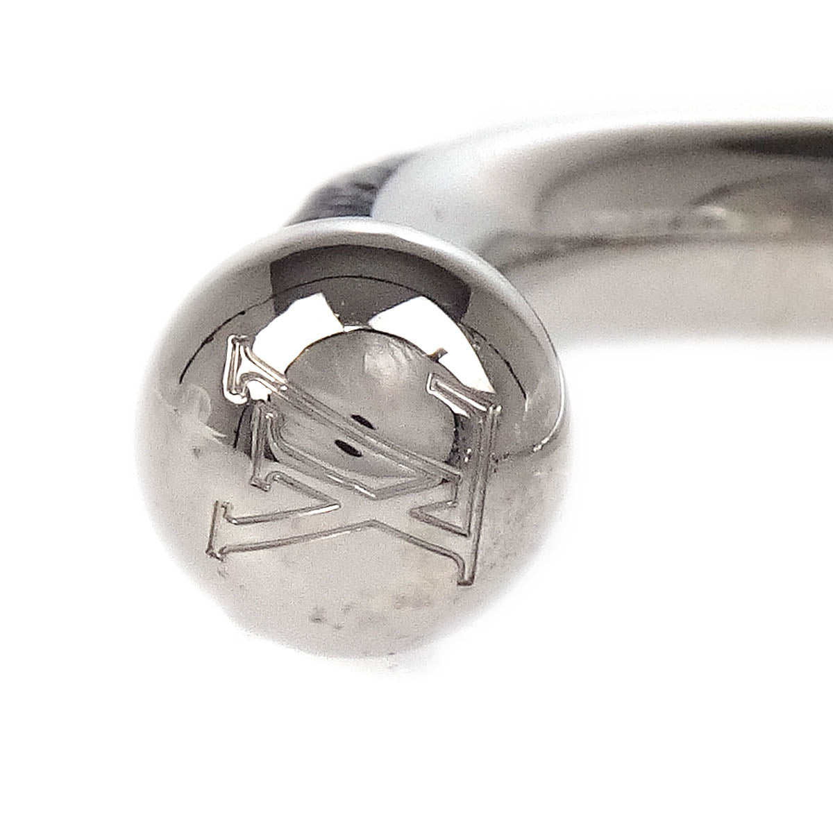 Louis Vuitton 2017 Black Silver Monogram Eclipse Bangle Bracelet M63650