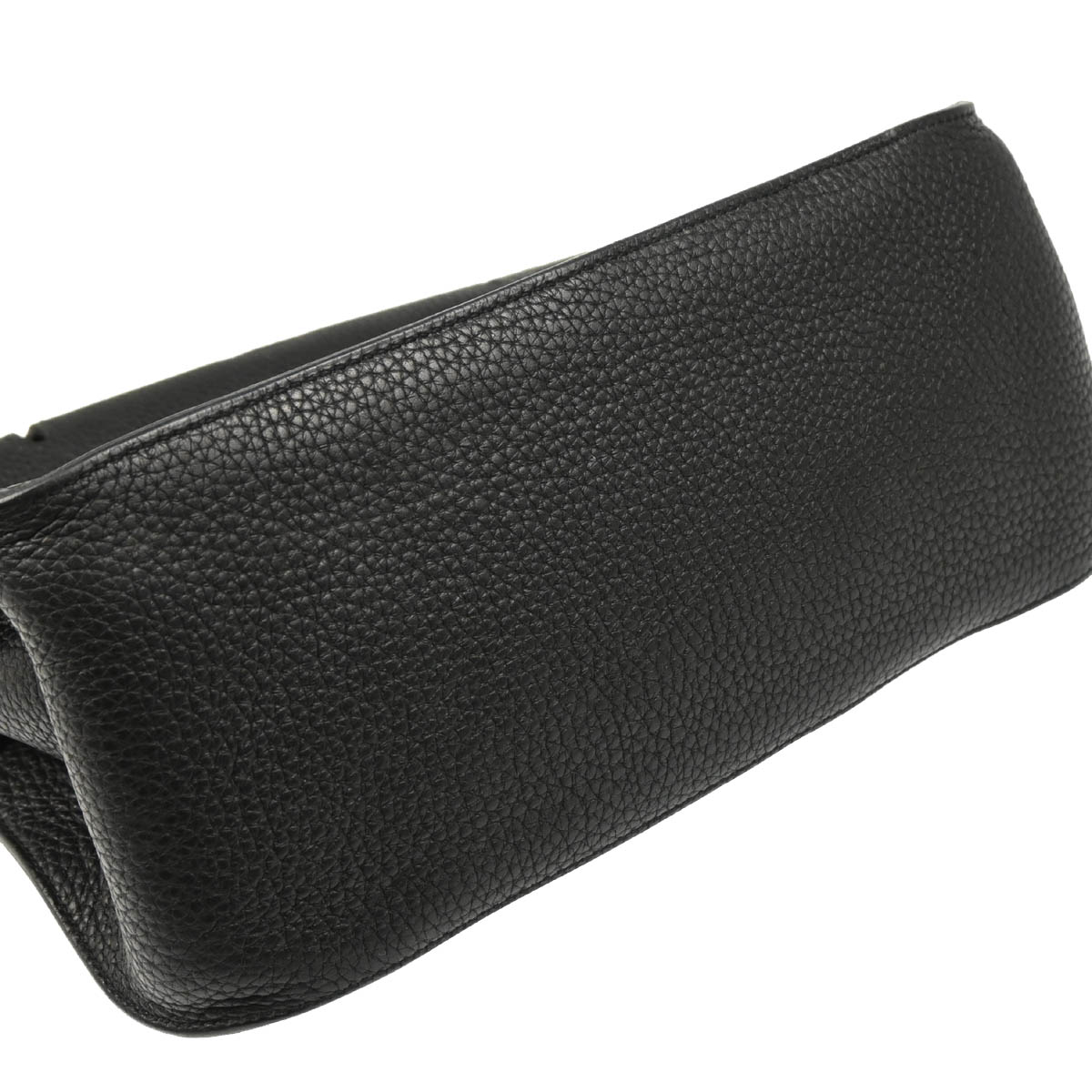 Hermes 2010 Black Taurillon Clemence Jypsiere 28 Shoulder Bag