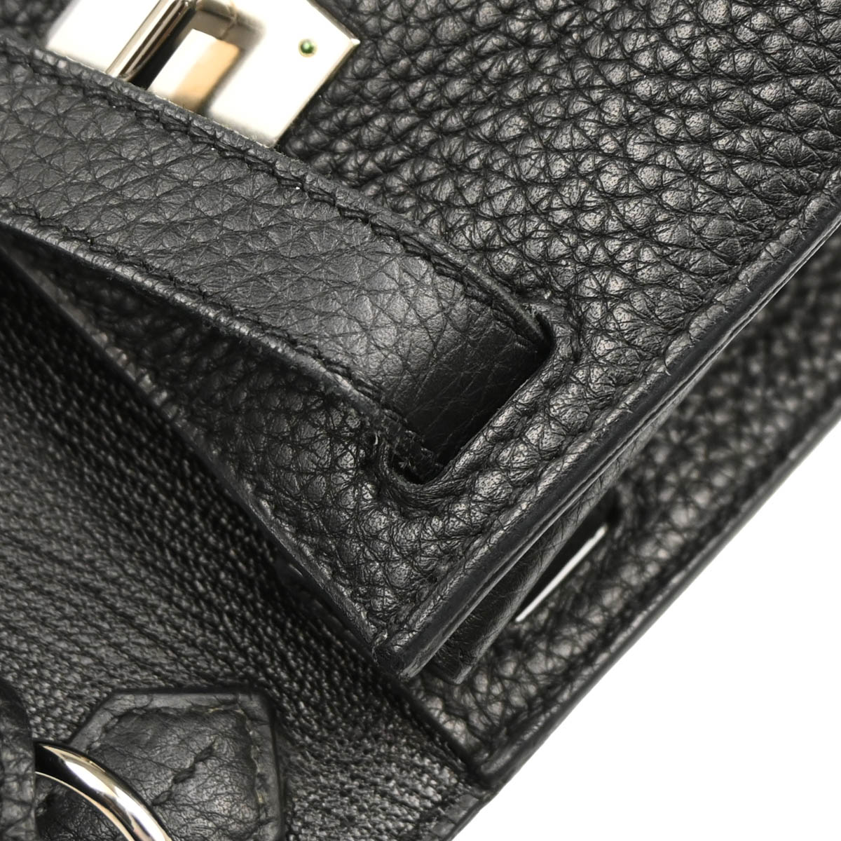Hermes 2010 Black Taurillon Clemence Jypsiere 28 Shoulder Bag