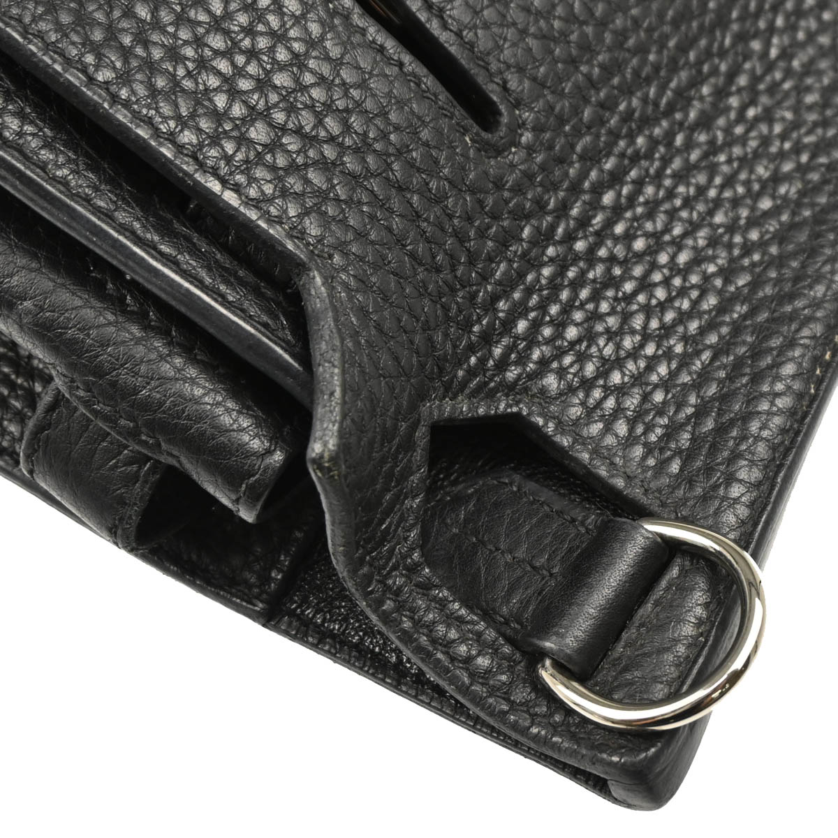 Hermes 2010 Black Taurillon Clemence Jypsiere 28 Shoulder Bag