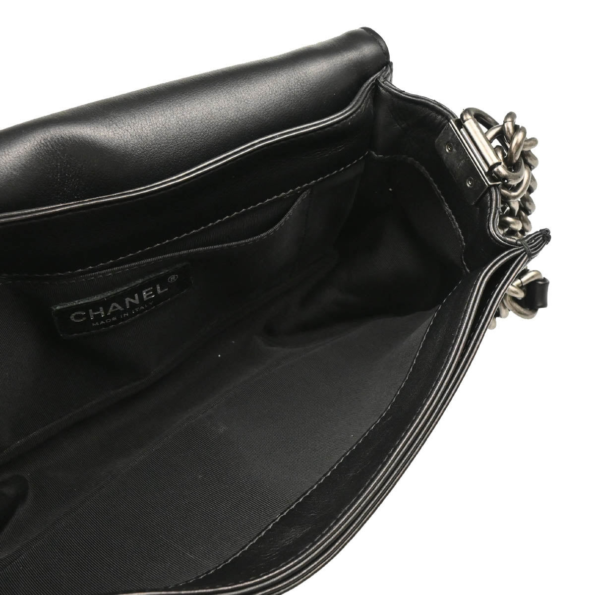 Boy Reverso Chanel 2013-2014 Black Lambskin Medium Shoulder Bag