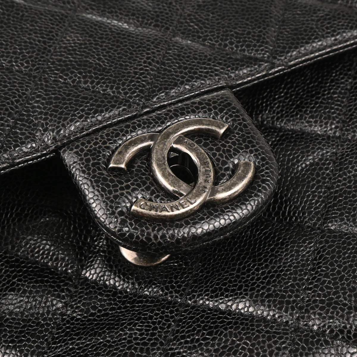 Chanel 2013-2014 Black Caviar CC Crave Shoulder Bag