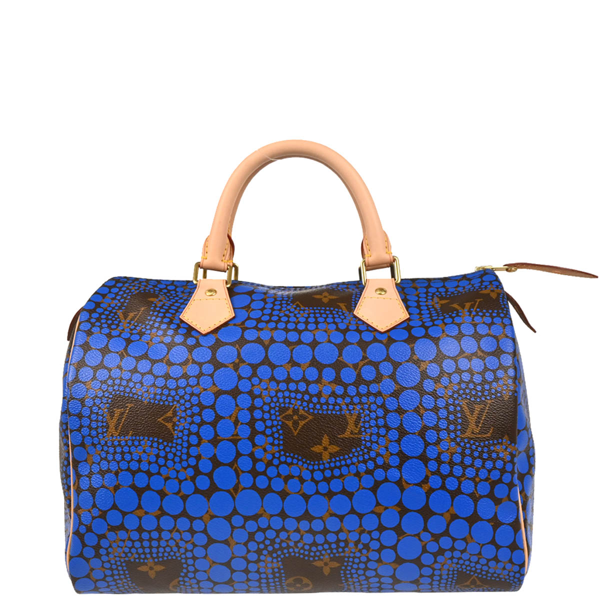 Louis Vuitton 2012 Blue Monogram Town Speedy 30 Handbag M40691