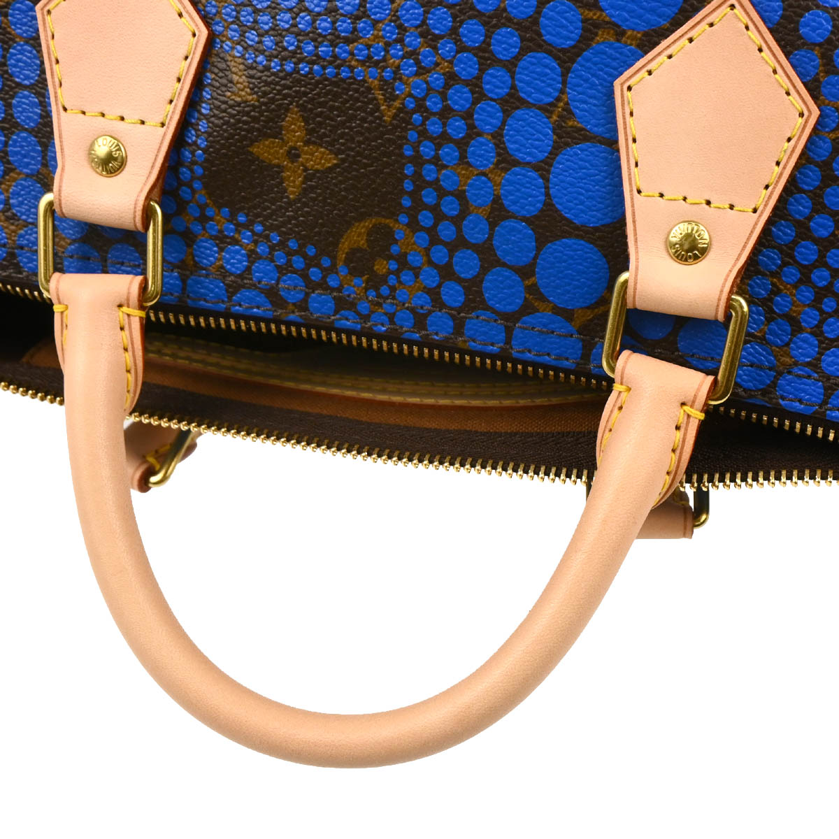 Louis Vuitton 2012 Blue Monogram Town Speedy 30 Handbag M40691