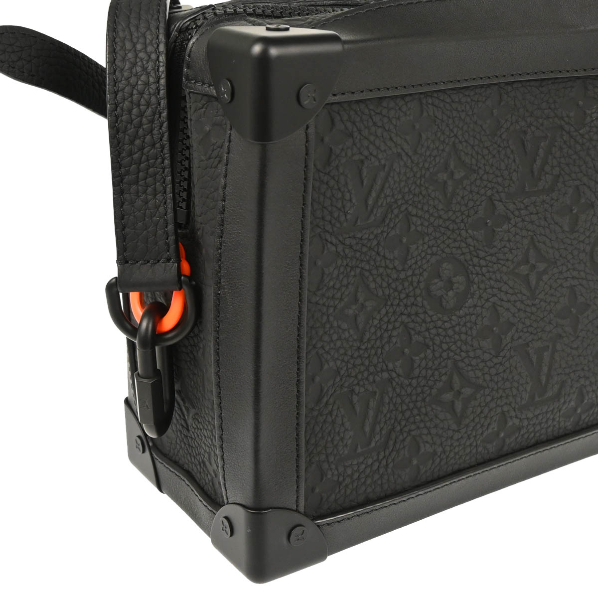 Louis Vuitton Black Taurillon Soft Trunk Shoulder Bag M53288