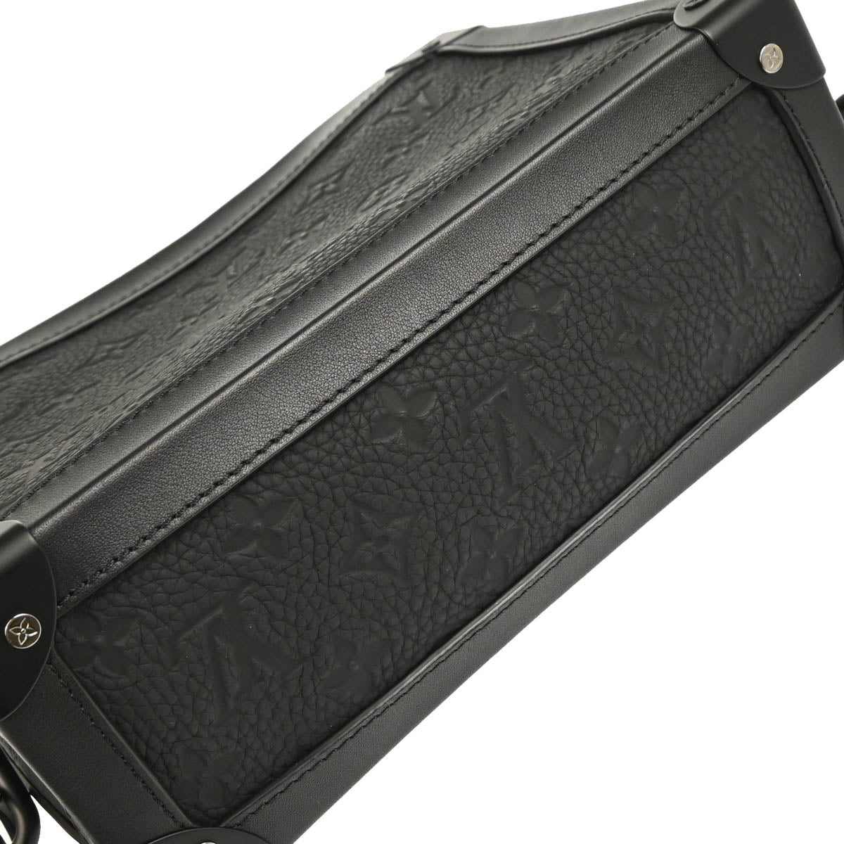 Louis Vuitton Black Taurillon Soft Trunk Shoulder Bag M53288
