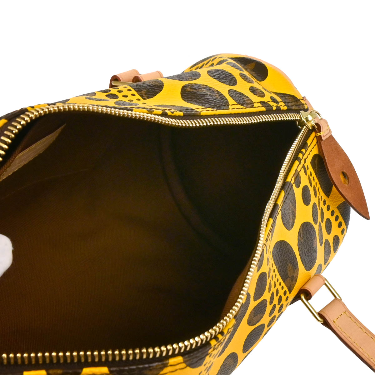 Louis Vuitton 2012 Yellow Pumpkin Dot Papillon 30 Handbag M40688