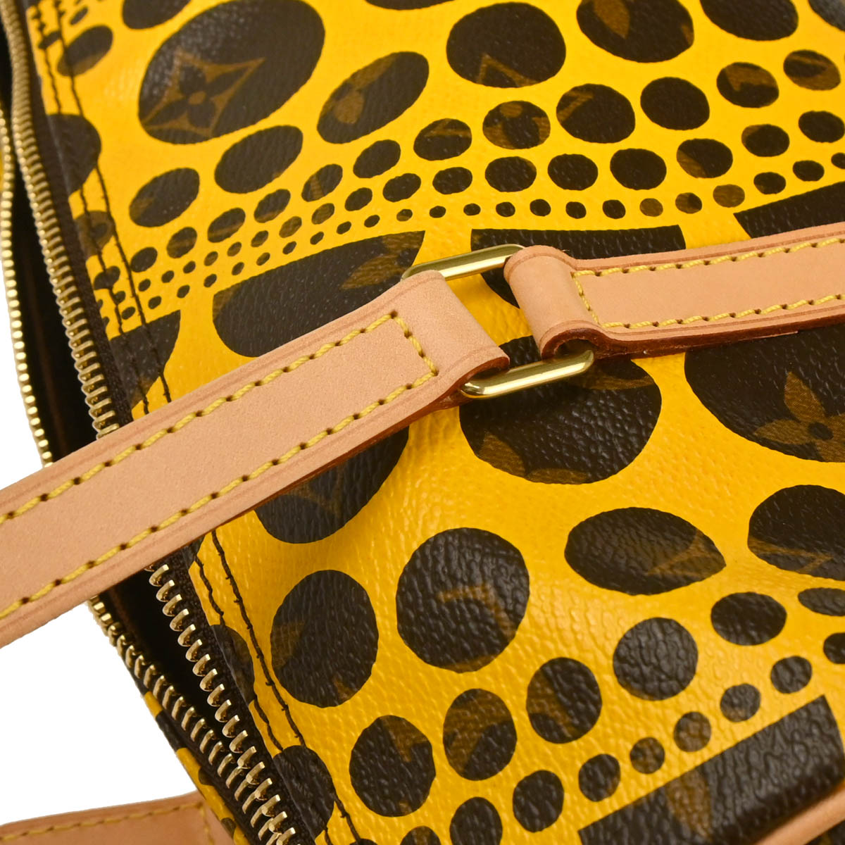 Louis Vuitton 2012 Yellow Pumpkin Dot Papillon 30 Handbag M40688
