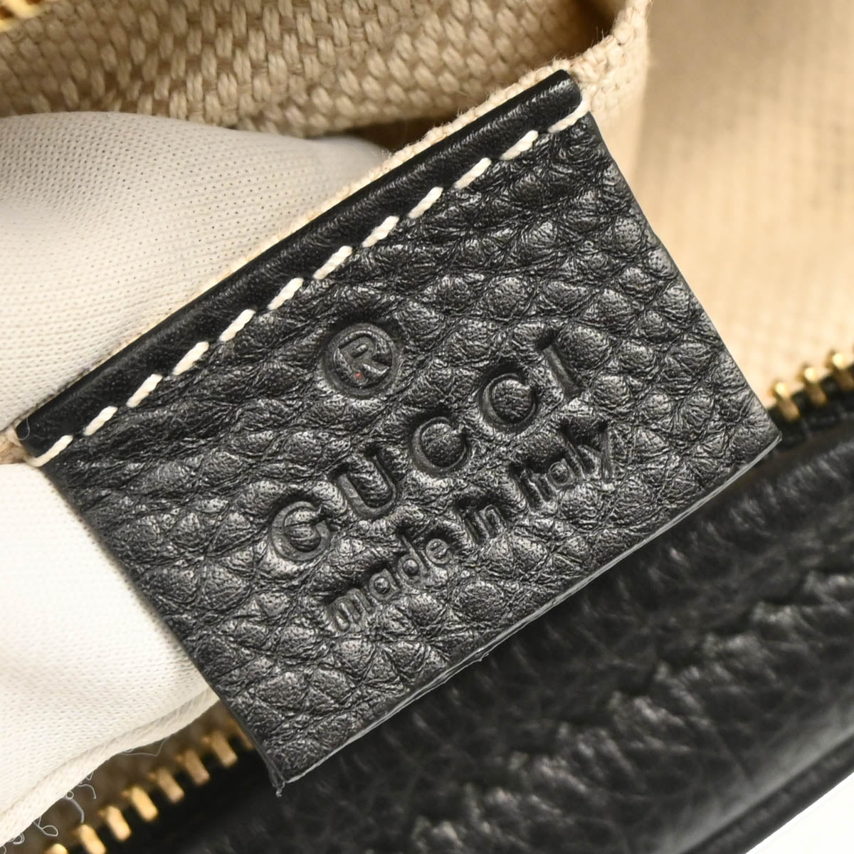Gucci Black Leather Fringe Shoulder Bag