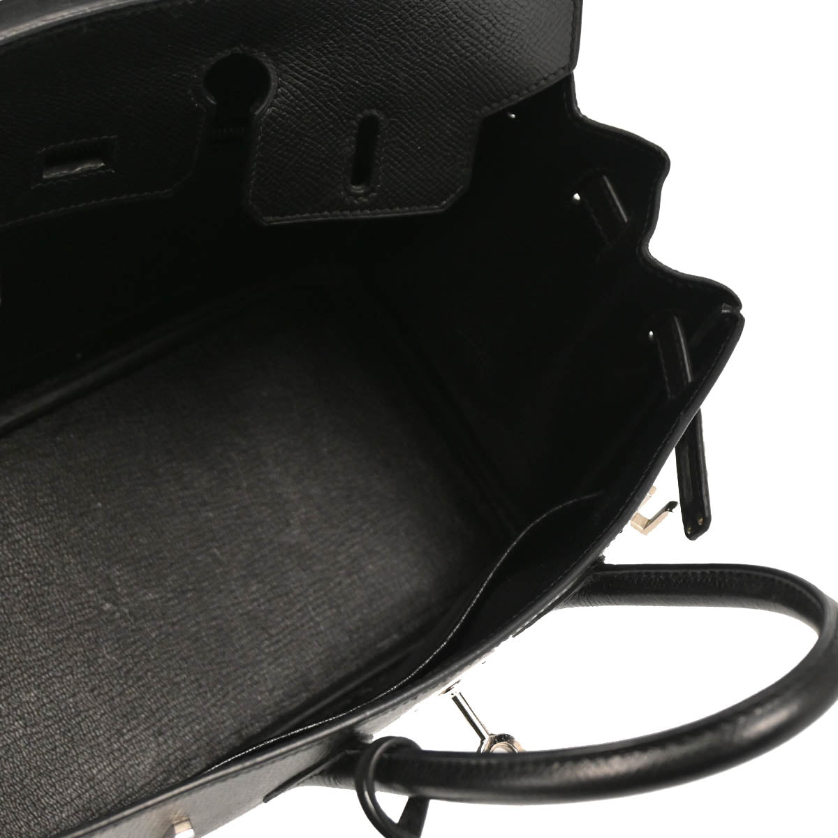 Hermes 2010 Black Epsom Birkin 25 Handbag