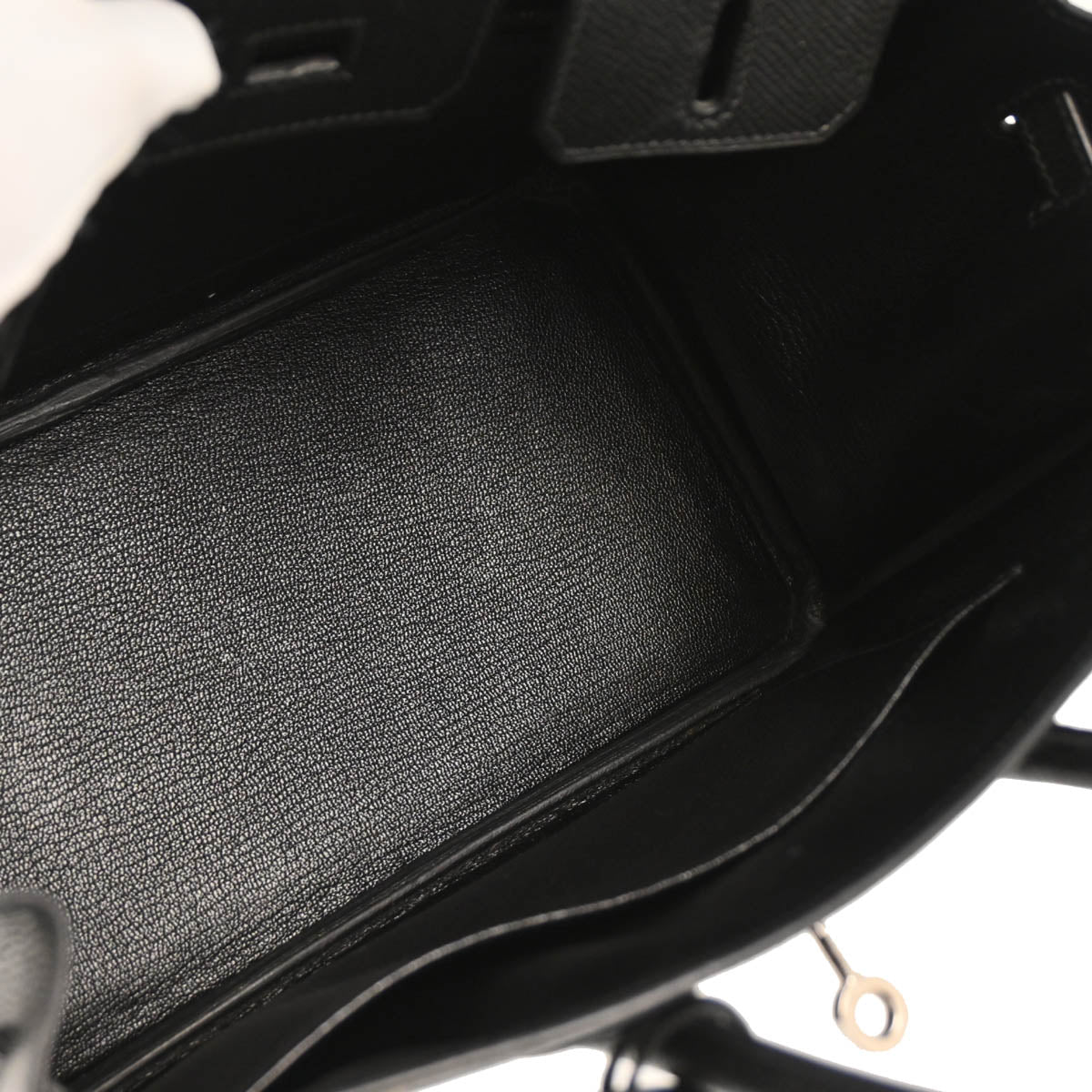 Hermes 2010 Black Epsom Birkin 25 Handbag