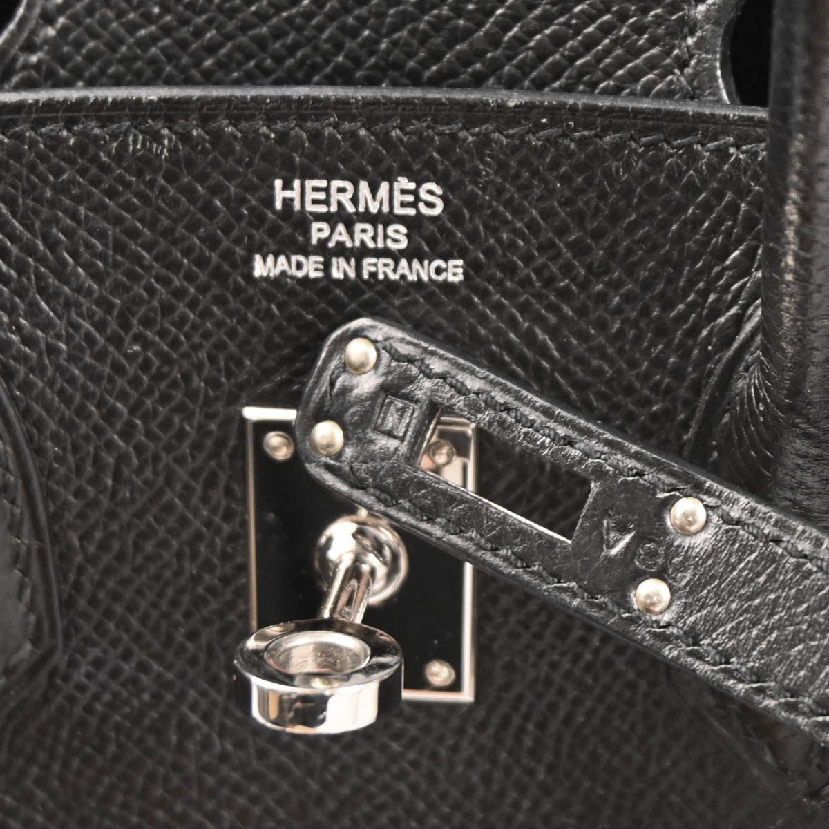 Hermes 2010 Black Epsom Birkin 25 Handbag