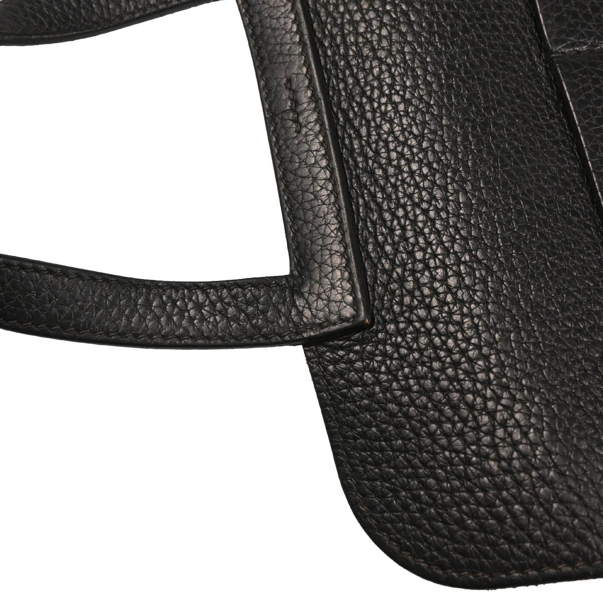 Hermes Black Togo Halzan 25 2way Shoulder Handbag
