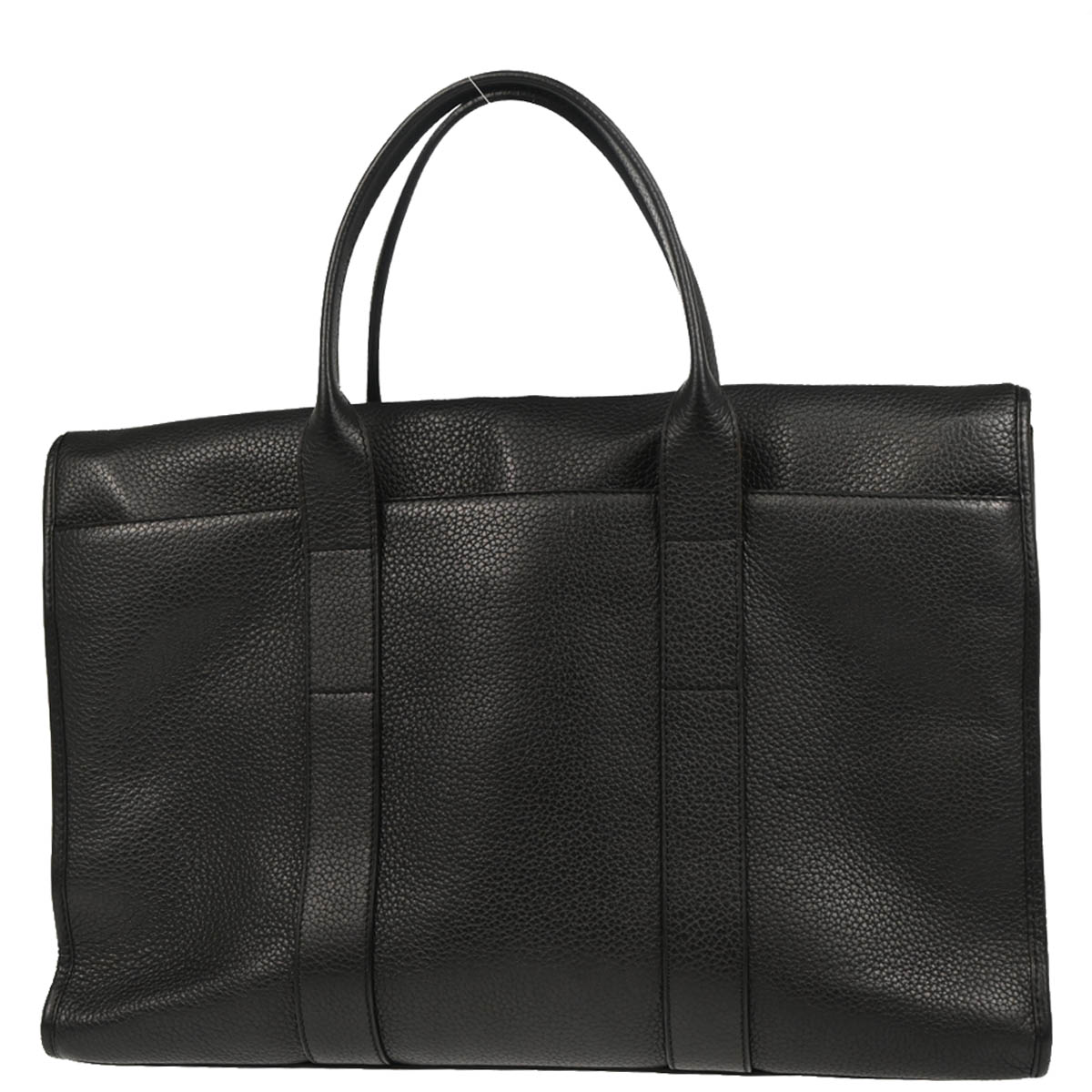Loewe Black Leather Turnlock Business Handbag