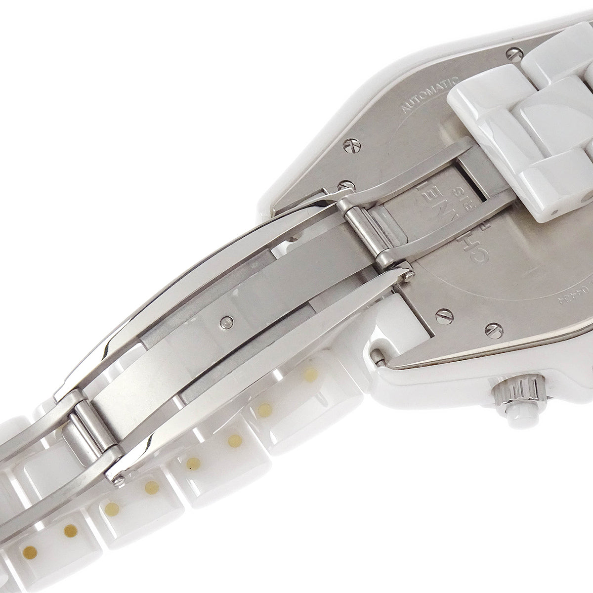 Chanel Ref.H2009 J12 Chronograph 41mm Watch Ceramic SS Diamond