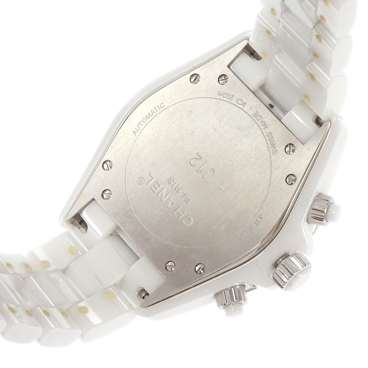 Chanel Ref.H2009 J12 Chronograph 41mm Watch Ceramic SS Diamond